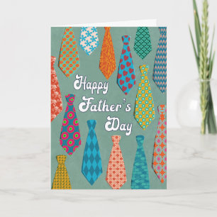 Fathers Day Groovy Ties Card