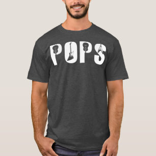 Fathers Day Guitar Lover Best Pops Ever Guitarist T-Shirt