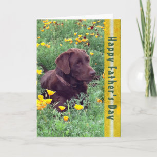 Father's Day Handsome Labrador Retriever Dog Photo Card
