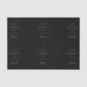 Father's Day - "Happy Father's Day" Black/Grey Tissue Paper