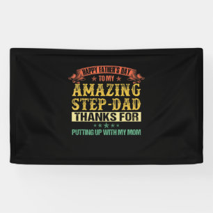 Father's Day Happy Father's Day To Step Dad Banner