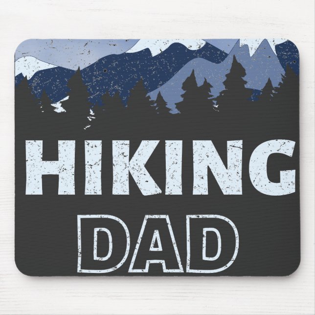 Father's Day Hiking Dad Mouse Pad (Front)