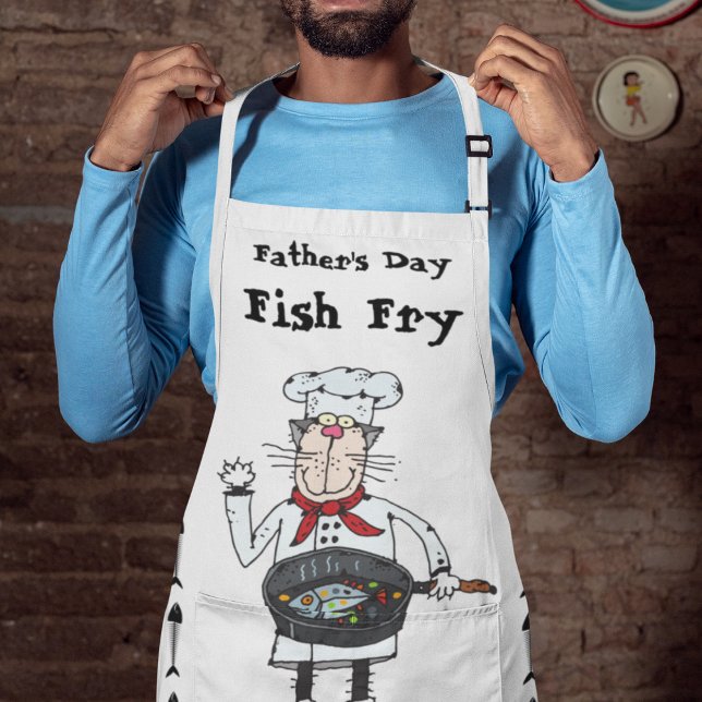 Father's Day Holiday All Over Print Apron (Celebrate the King of the Grill!
)