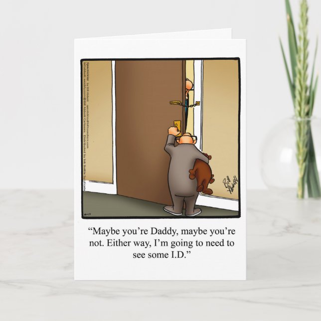 Father's Day Humour Greeting Card (Front)