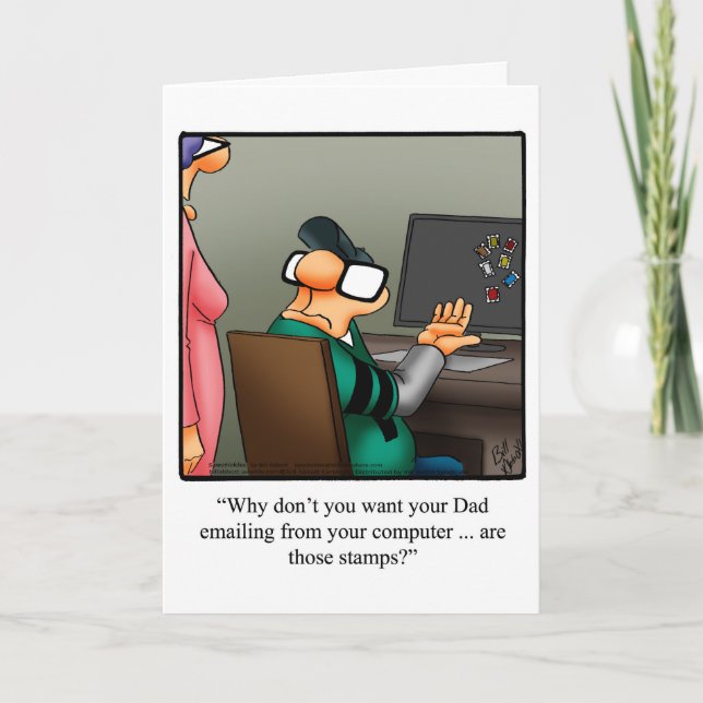 Father's Day Humour Greeting Card (Front)