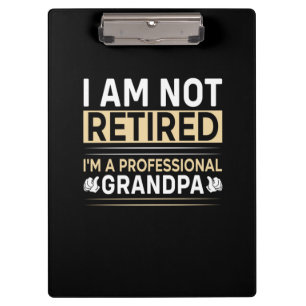 Father's Day I Am A Professional Grandpa Clipboard