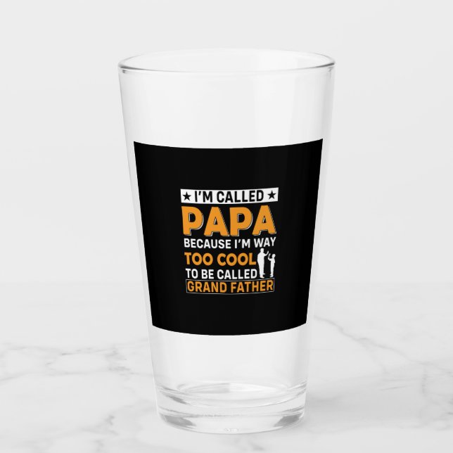Father's Day I Am Called Papa Glass (Front)