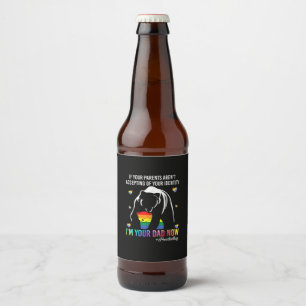 Father's Day I Am Your Dad Now Beer Bottle Label