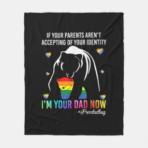 Father's Day I Am Your Dad Now Fleece Blanket