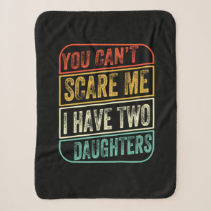 Father's Day I Have Two Daughters Sherpa Blanket