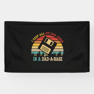Father's Day I Keep All My Dad Jokes Banner