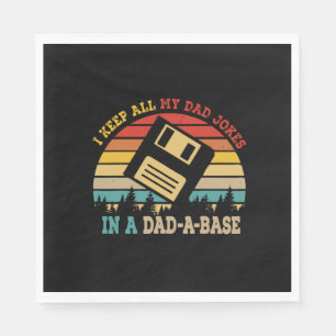 Father's Day I Keep All My Dad Jokes Napkin