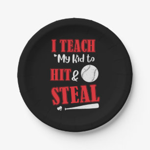 Father's Day I Teach My Kid To Hit Paper Plate
