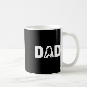 Fathers Day Ice Hockey Player Mens Ice Hockey Dad  Coffee Mug