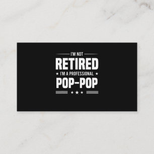 Father's Day   Im A Professional Pop Pop Business Card