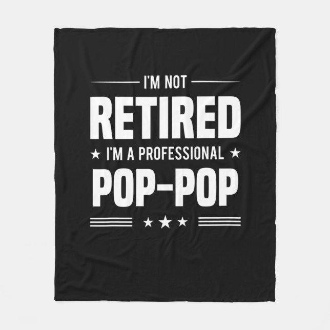 Father's Day | Im A Professional Pop Pop Fleece Blanket (Front)