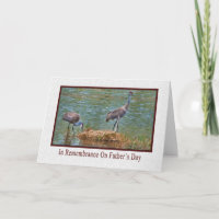 Father's Day, In Remembrance, Sandhill Cranes