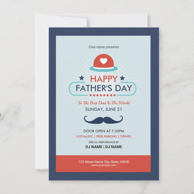 Fathers Day Invitation Flyer (Front)