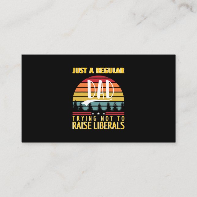 Father's Day | Just A Regular Dad Business Card (Front)