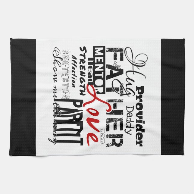 Father's Day Kitchen Towel (Horizontal)