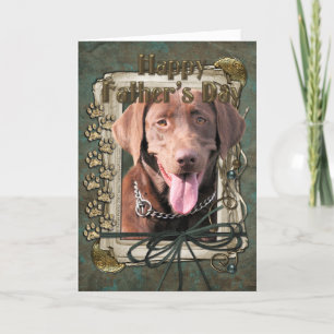 Fathers Day - Labrador - Chocolate Card