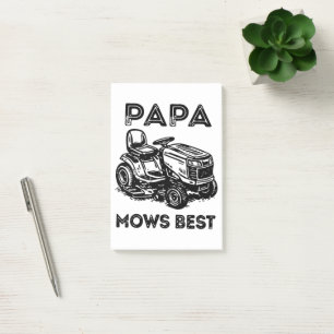 Fathers Day Lawn Tractor Riding Lawn Mower Post-it Notes