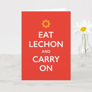 Father's Day 'Lechon' and Carry On Greeting Card