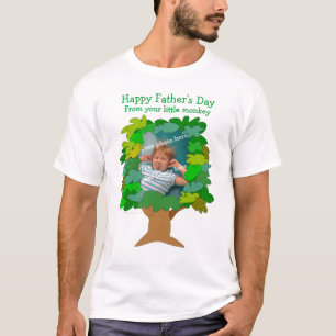 Fathers Day Little Monkey Photo Shirt Template