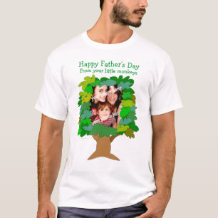 Fathers Day Little Monkeys Photo Shirt Template