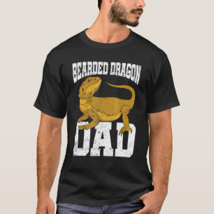 Fathers Day Lizard Pet Dad Animal Reptile Bearded T-Shirt
