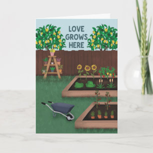 Father's Day Love Grows Here Garden Card