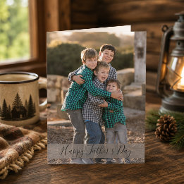 Father's Day Make Your Own Family Photo Card
