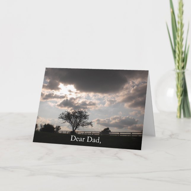 Father's Day Memorial Keepsake Card (Front)