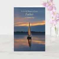 Fathers Day Memorial Remembrance with Sailboat