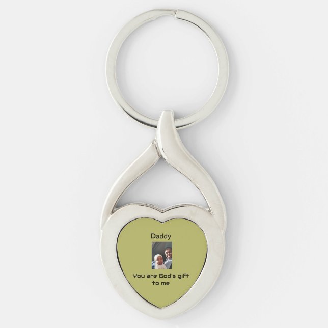 Father's Day Metal Keychain (Front)