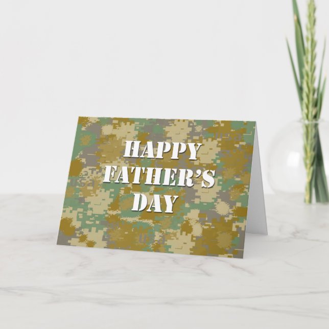 Father's Day - Military Card (Front)