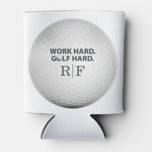 Fathers Day Money Game Work Hard Golf Hard Mono Can Cooler