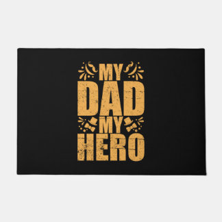 Father's Day My Dad My Hero Doormat