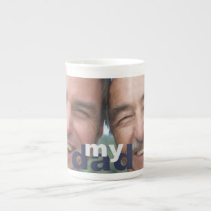 Father's Day My Dad Photo Bone China Mug