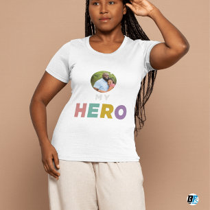 Father's Day   My Hero    Photo With Dad  T-Shirt