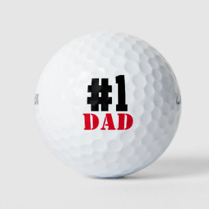 Father's Day Number 1 Dad Golf Balls