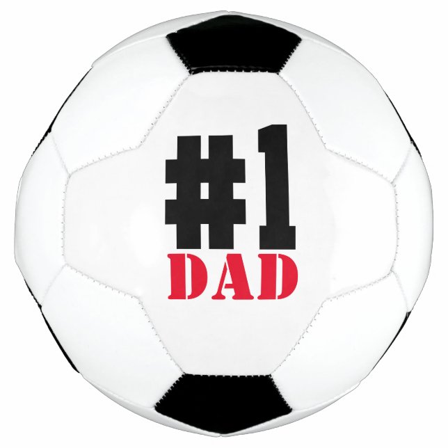 Father's Day Number 1 Dad Soccer Ball (Front)
