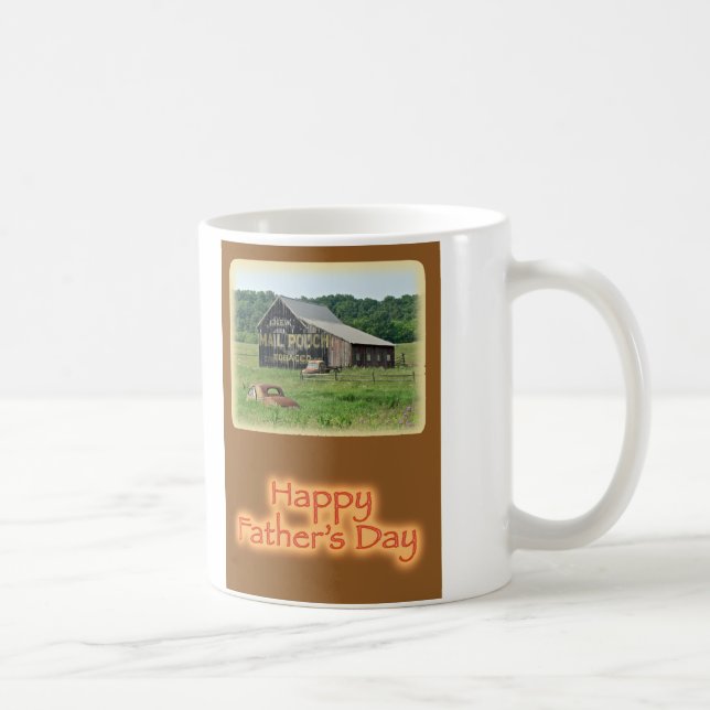 Father's Day Old Barn With Painted Advertising Coffee Mug (Right)