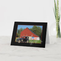 Father's Day Old Car and Barn