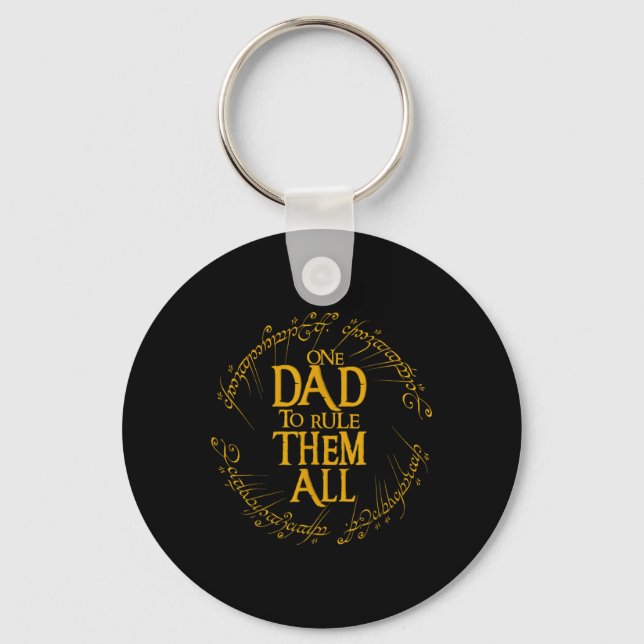 Father's Day One Dad To Rule Them All Father Gift  Key Ring (Front)