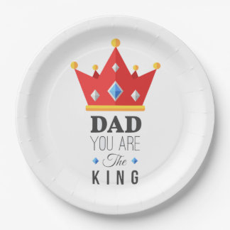 father's day paper party plates