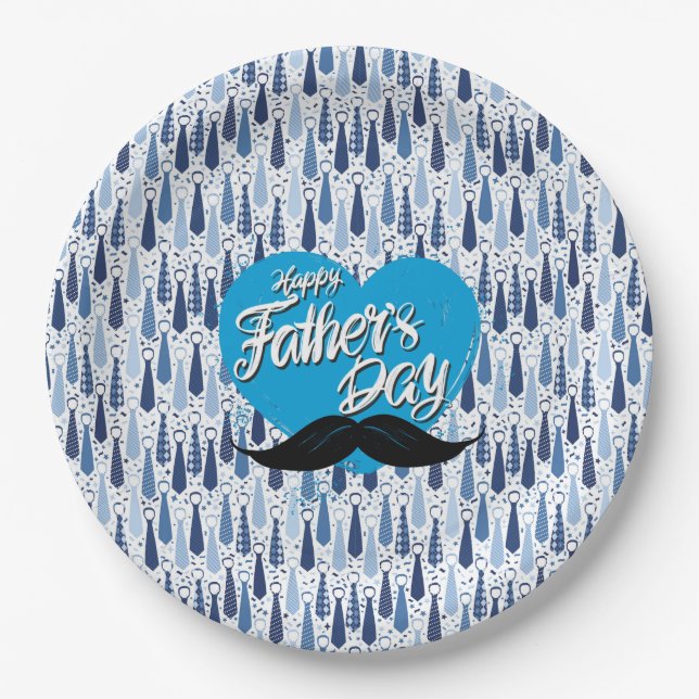 Fathers Day  Paper Plate (Front)