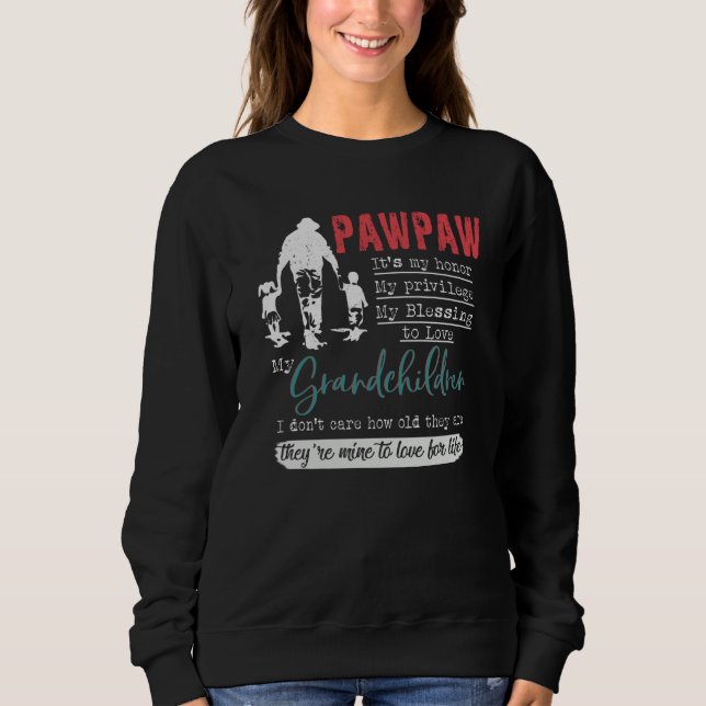 Father's Day Pawpaw Pawpaw Grandpa Sweatshirt (Front)