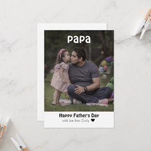 Father's day personalised card