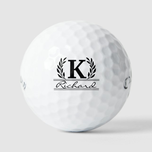 Father's Day | Personalised Monogrammed Callaway Golf Balls (Front)